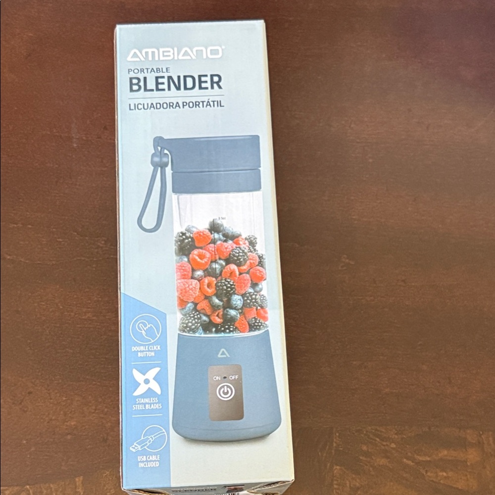 Ambiano Portable Blender with Blue Base